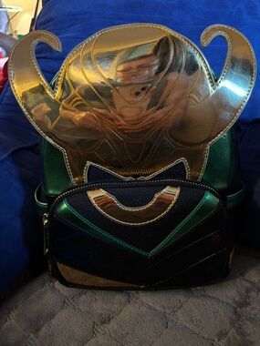 Loungefly Marvel Metallic Loki Mini Backpack